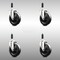 Service Caster 5 Inch 316SS Soft Rubber Wheel Swivel 3/4 Inch Expanding Stem Caster Set SCC SCC-SS316EX20S514-SRS-34-4 - alternate 4